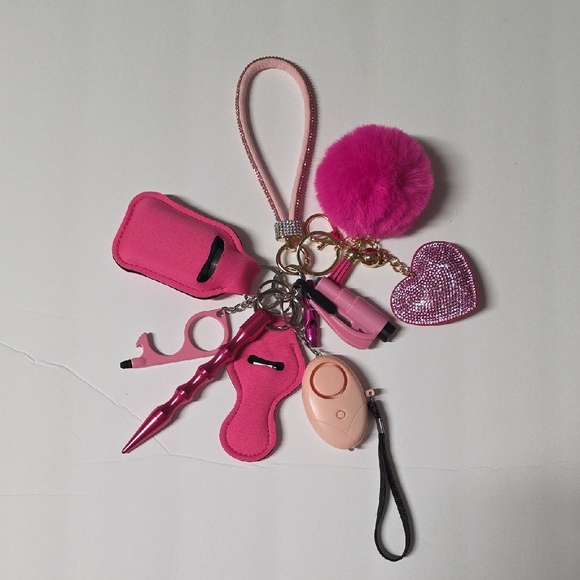 Safety Keychain Pinks - Picture 1 of 7
